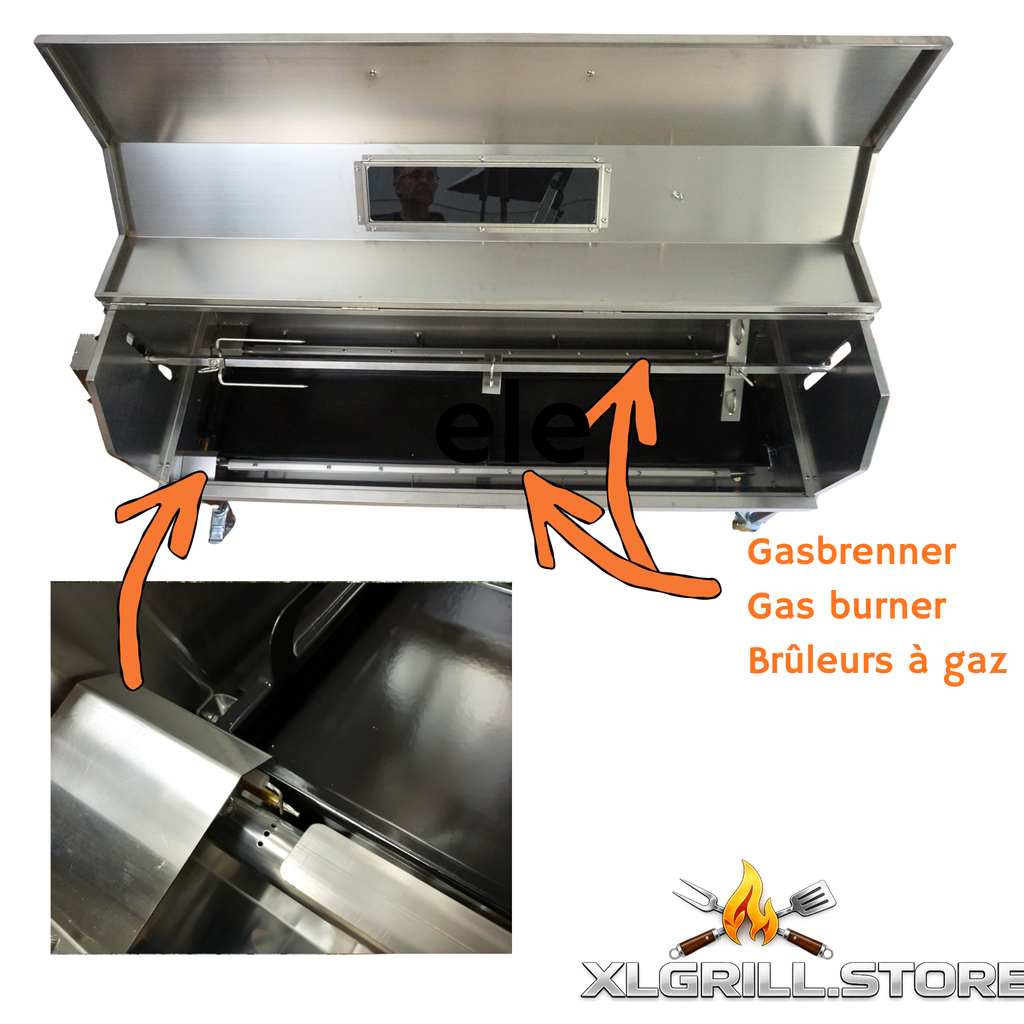 XXL gas suckling pig grill lamb grill spit grill BBQ grill