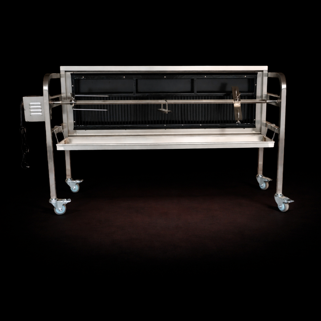 Grill pour cochon de lait XXL, grill pour agneau, grill à broche, grill vertical