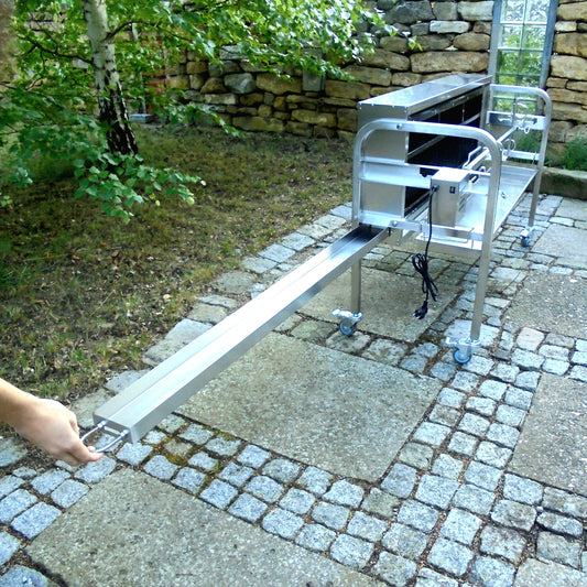 XXL Holz Spanferkelgrill Lammgrill Spießgrill Vertikalgrill