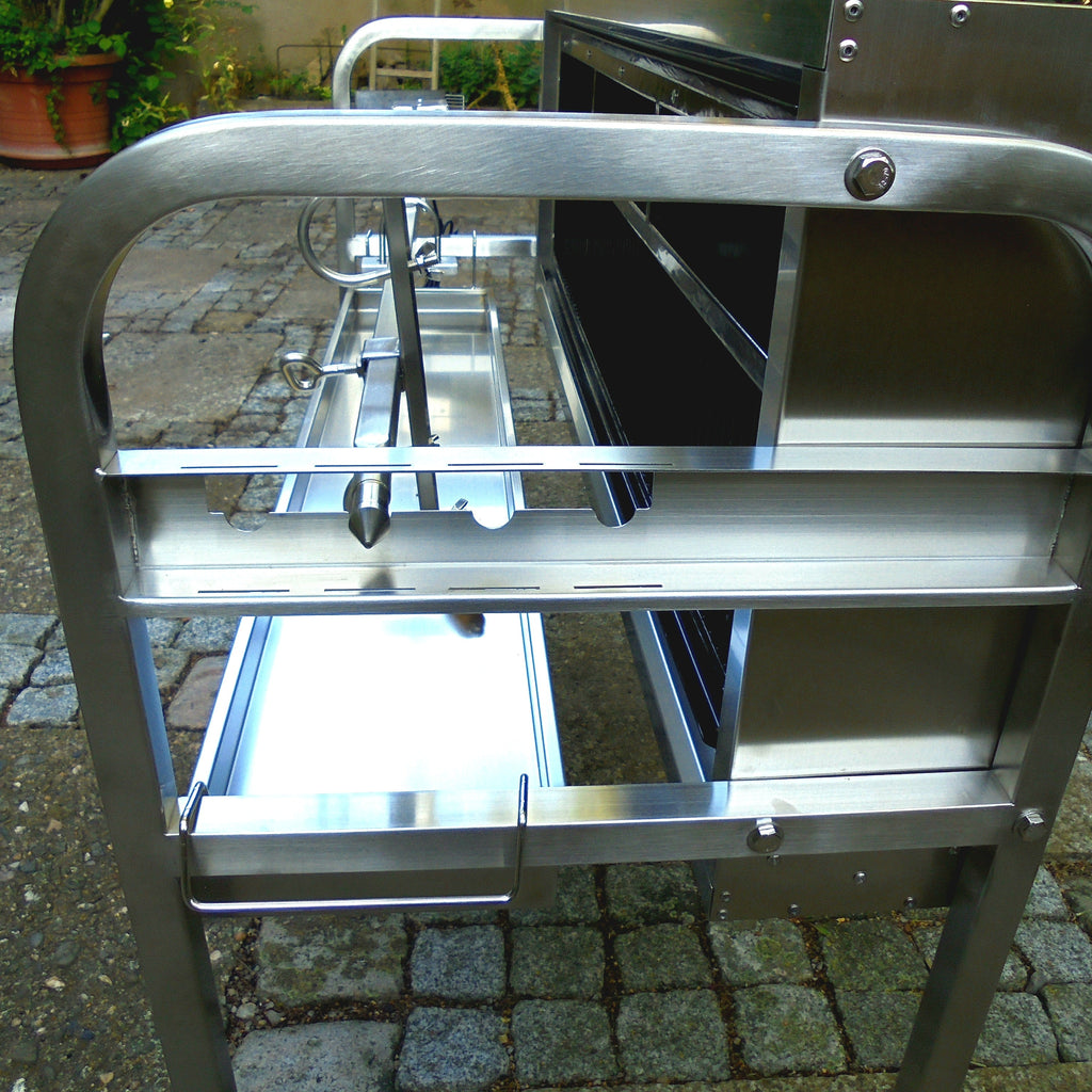 Holz Spanferkelgrill Lammgrill Spießgrill Vertikalgrill