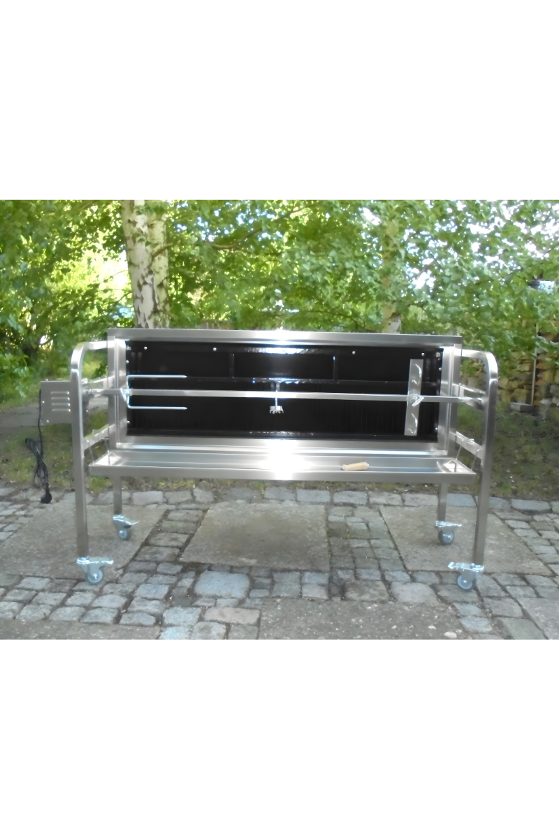 XXL Holz Spanferkelgrill Lammgrill Spießgrill Vertikalgrill