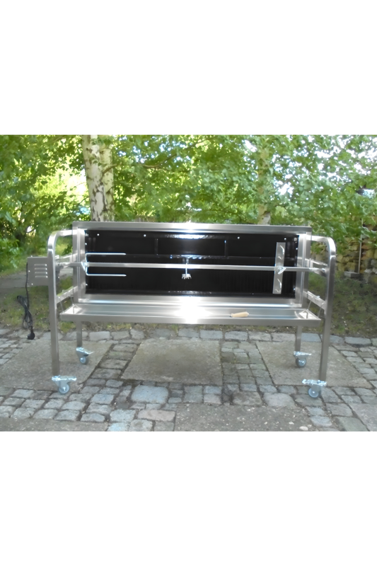 XXL Holz Spanferkelgrill Lammgrill Spießgrill Vertikalgrill