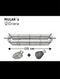 Rotisserie-Set – 4 Edelstahl-Grillkörbe für MULAR PURE