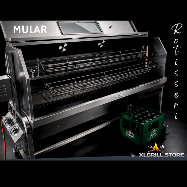 Rotisserie-Set – 4 Edelstahl-Grillkörbe für MULAR PURE